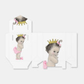 Pink Princess Baby shower Bedankdoosjes (Uitgevouwen)