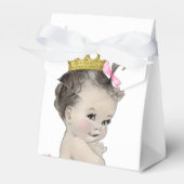 Pink Princess Baby shower Bedankdoosjes (Voorkant Zijde)