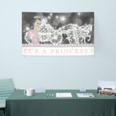 Pink Princess Baby shower Spandoek (Beurs)