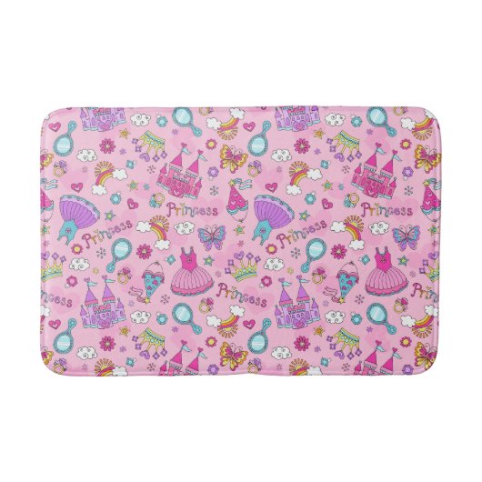 Pink Princess Bath Mat (Voorkant)