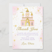 Pink Princess Carrie Carte de remerciements d'anni (Devant)