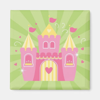 Pink Princess Castle Magneet