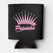 Pink Princess Crown Blikjeskoeler (Voorkant)