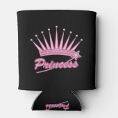 Pink Princess Crown Blikjeskoeler (Achterkant)