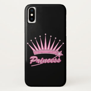 Pink Princess Crown iPhone X Hoesje