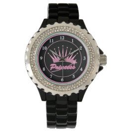 Pink Princess Crown Horloge
