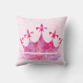 Pink Princess Crown Kussen (Achterkant)