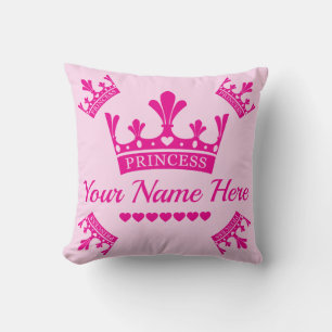 Pink Princess Crown Kussen