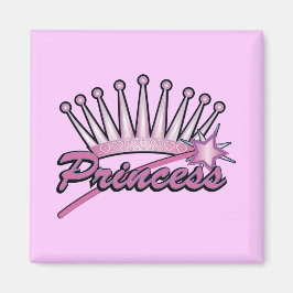 Pink Princess Crown Magneet