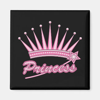 Pink Princess Crown Magneet