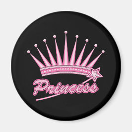 Pink Princess Crown Magneet