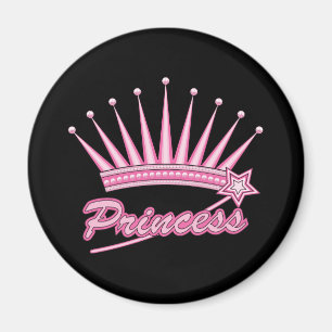 Pink Princess Crown Magneet