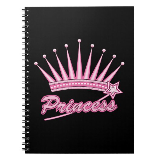 Pink Princess Crown Notitieboek (Voorkant)