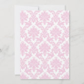 Pink Princess Damask Kaart (Achterkant)