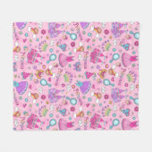 Pink Princess Fleece Blanket, medium Deken (Voorkant (Horizontaal))