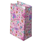 Pink Princess Gift Bag Klein Cadeauzakje (Achterkant Gekanteld)