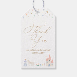 Pink Princess Girl Birthday Party Gift Labels Cadeaulabel