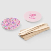 Pink Princess Hand Fan Handwaaier (Niet-gemonteerd)