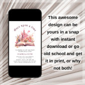 Pink Princess Invitation d'anniversaire