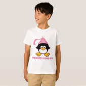 Pink Princess Penguin T-shirt (Voorkant volledig)