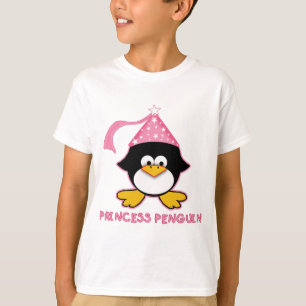 Pink Princess Penguin T-shirt