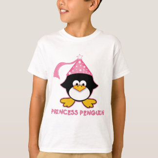 Pink Princess Penguin T-shirt