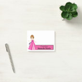 Pink Princess Personalized Post-it® Notes (Kantoor)