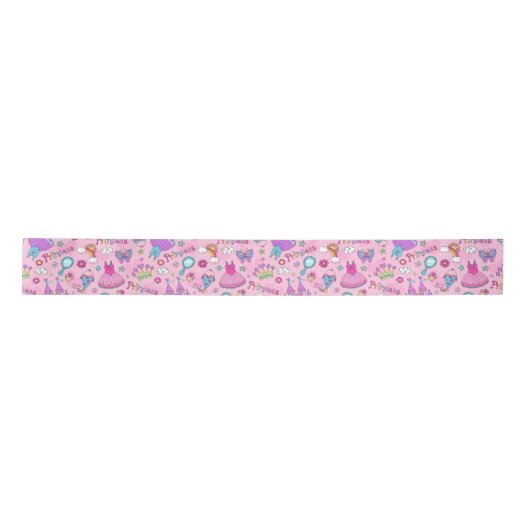 Pink Princess Satin Ribbon Lint (Voorkant)