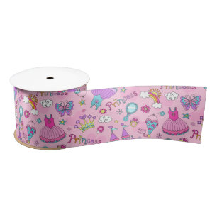 Pink Princess Satin Ribbon Lint