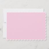 Pink Princess Theme Anniversaire Invitations (Dos)