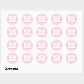 Pink Princess Tiara Girls Anniversaire Sticker (Feuille)