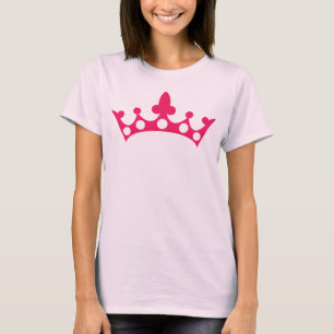 Pink Princess Tiara Hoodie T-shirt