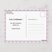 Pink Pset Vaderdag BBQ Partij Briefkaart (Achterkant)