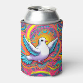 Pink Psychedelic Peace Dove Koelbox Blikjeskoeler (Blikje Voorkant)