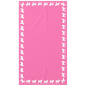Pink Pug Dog Theme Party Celebration Tafelkleed (Voorkant)