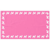 Pink Pug Dog Theme Party Celebration Tafelkleed (Voorkant (Horizontaal))