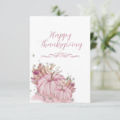 PINK Pumpkin Harvest - Platte Kaart (Staand voorkant)