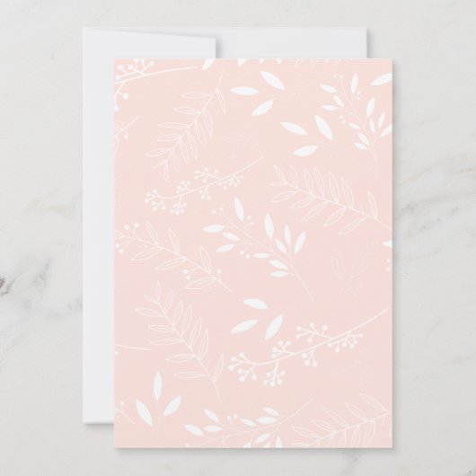 Pink Pumpkin Thanksgiving Dinner Party Kaart (Achterkant)