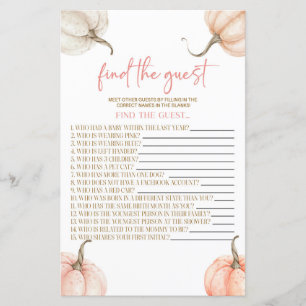 Pink Pumpkins Herfst Vind het Gast Baby shower Spe