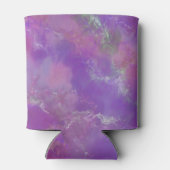 Pink, Purple and Silver Marble Pattern  Blikjeskoeler (Achterkant)