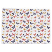 Pink Purple Butterflies Groot Cadeauzakje (Achterkant)