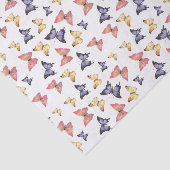Pink Purple Butterflies Tissuepapier (Detail)