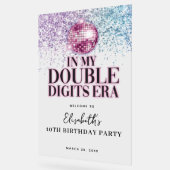 Pink Purple Disco Double Chiffres Anniversaire Bie (Angle)