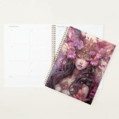 Pink Purple Fairy Queen Imaginaire Art Planner (Devant avec enveloppe)
