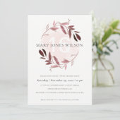 PINK PURPLE FOLIAGE WREATH SWEET 16 CARTE D'ANNIVE (Debout devant)
