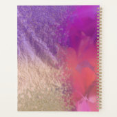 Pink Purple Gold Foil Parties scintillant Calligra (Dos)