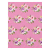 Pink Purple Jaune Aquarelle Florale Nappe (Devant)