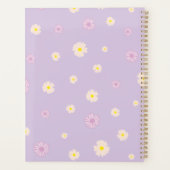 Pink Purple Jaune Daisies_ Motif Floral Script (Dos)