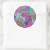 Pink Purple Melt Grand Stickers Rond. (Sac)