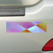 Pink Purple Multicolored abstract pattern editable Bumpersticker (Op auto)
